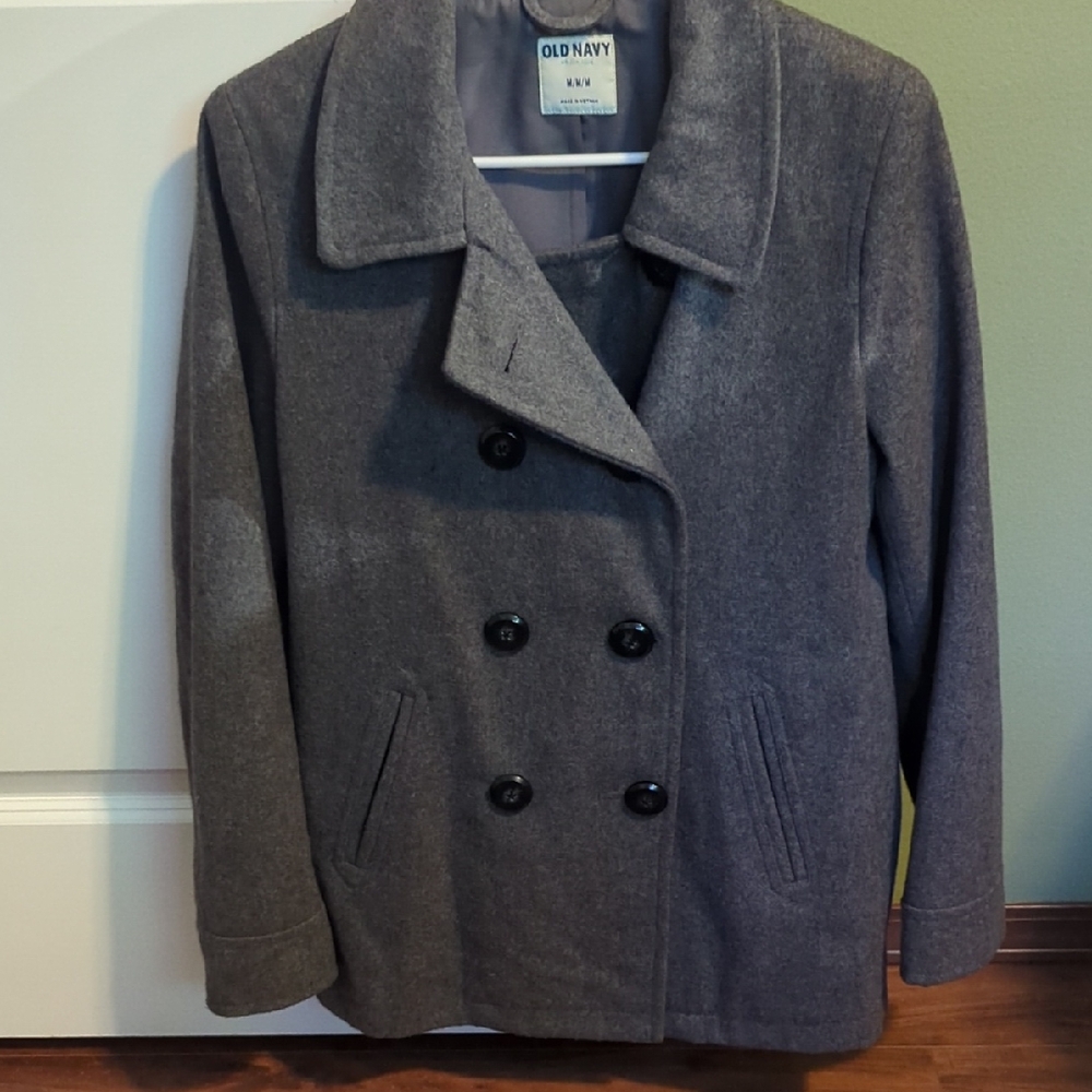 Old Navy Women's Charcoal Peacoat